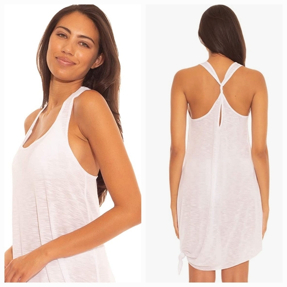 Becca by Rebecca Virtue Scoop Neck Tie Side Mini Dress XS NWT - Picture 2 of 7